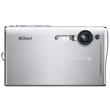 Nikon Coolpix S6 Slim P/S Dig Cam,6 MP,Silver- Refurb
