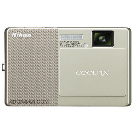 Nikon S70 12.1 MP Camera, 4GB Card, Champagne/Beige