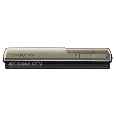 Nikon S70 12.1 MP 3.5in LCD Camera, Champagne / Beige