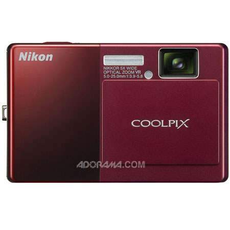 Nikon Coolpix S70 Digital Camera Kit, Red, Refurbished - 4GB+ Bundle- #26189B