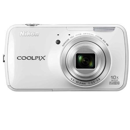 Nikon Coolpix S800c 16 MP Digital Camera, White