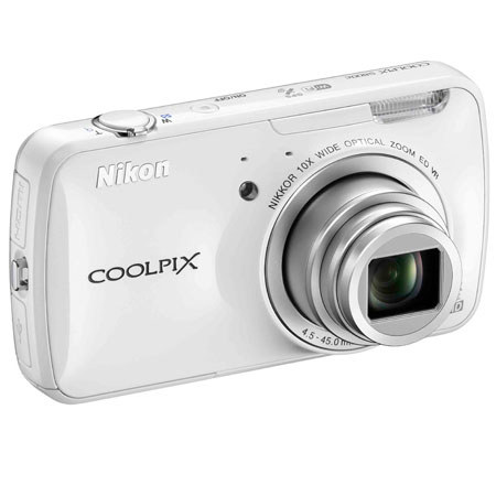 Nikon Coolpix S800c 16 MP Digital Camera, White