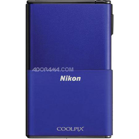 Nikon CoolPix S80 Digital Camera, Blue, Refurbished