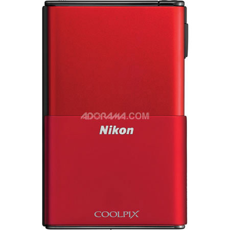 Nikon CoolPix S80 Digital Camera, Red, Refurbished