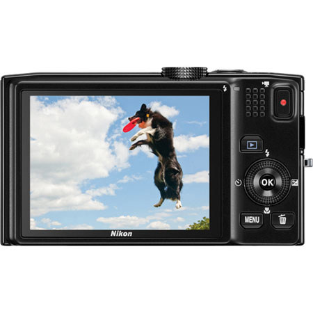 Nikon COOLPIX S8200 Digital Camera, Black, Refurbished by Nikon U.S.A