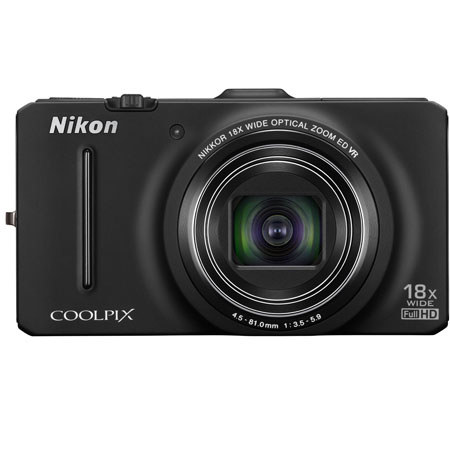 Nikon Coolpix S9300 Digital Camera, Black