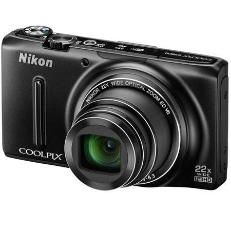 Nikon Coolpix S9500 Digital Camera, Black - Refurbished by Nikon U.S.A.