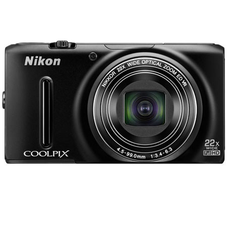 Nikon Coolpix S9500 Digital Camera, Black 26418 - Adorama