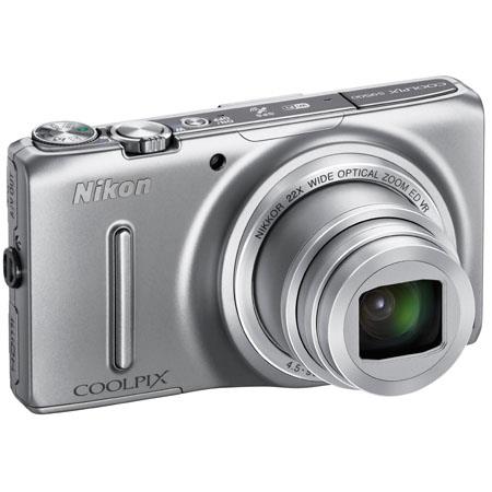 Nikon Coolpix S9500 Digital Camera, Silver 26417 - Adorama