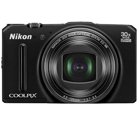 Nikon Coolpix S9700 Digital Camera, Black