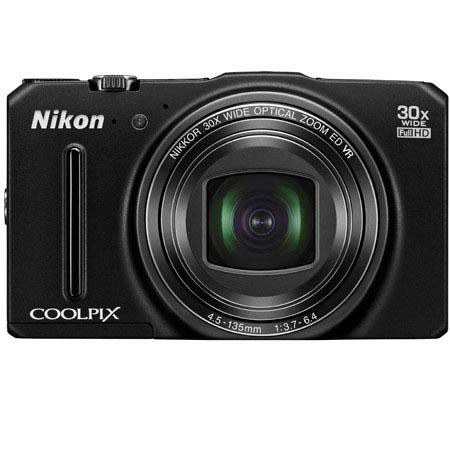 Nikon Coolpix S9700 16MP Digital Camera, Black With Basic Accessory Kit