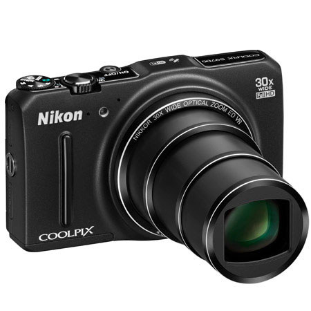 Nikon Coolpix S9700 Digital Camera, Black - Refurbished by Nikon