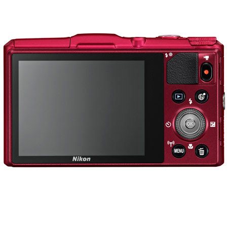 Nikon Coolpix S9700 Digital Camera, Red
