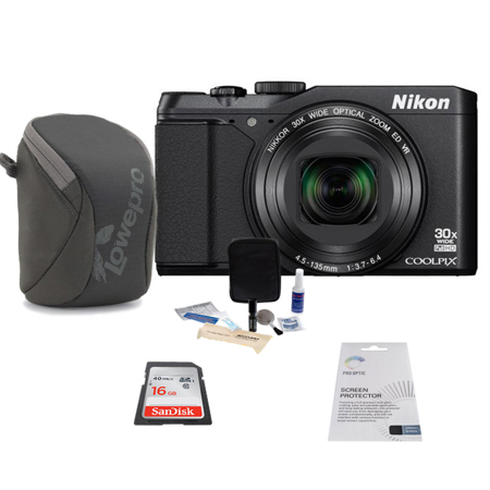 Nikon COOLPIX S9900 Digital Camera, Black with Basic Accessory Bundle