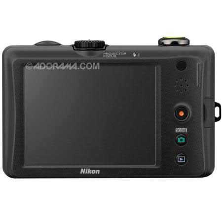 Nikon Coolpix S1100pj Digital Camera, Green-Refurbished