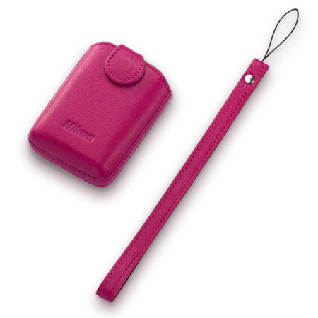 Nikon CS-CP4-1 Leather Case for COOLPIX S01 & S02, Pink