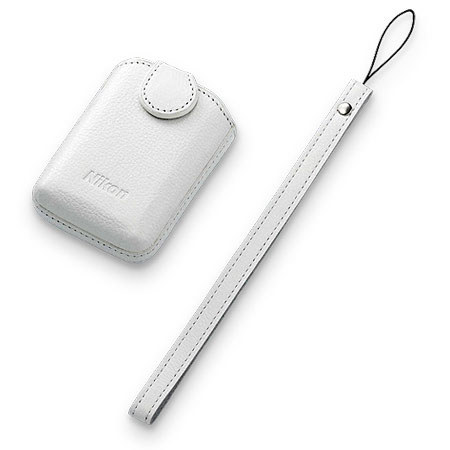 Nikon CS-CP4-1 Leather Case for COOLPIX S01, White