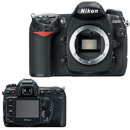 Nikon D200 Digital SLR Camera Kit, with 2 CF SD Memory Card, Spare EN-EL3e Lithium-Ion Battery, Lowepro Holster-Style Case, Mack 3 Year Extended Warranty, Digital Remote Release, Nikon Understanding Digital Photography with Nikon SLRs DVD
