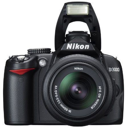 Nikon D3000 DSLR Kit with 18-55/55-200 DX VR lens, USA