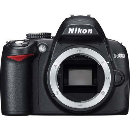 Nikon D3000 10.2 MP Digital SLR Camera, Refurbished by Nikon #25460 - BUNDLE A-