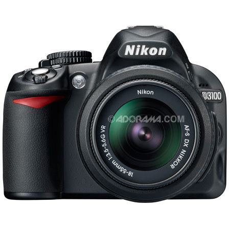 Nikon D3100 14.2 MP Digital SLR Camera w/18mm-55mm VR & 85mm VR, USA #25472