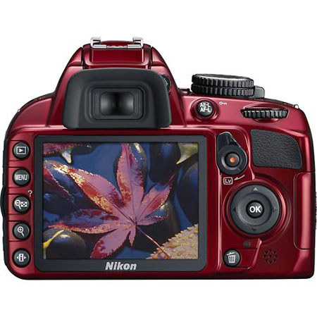 Nikon D3100 DSLR Camera with 18-55 VR - Red - Refurbished