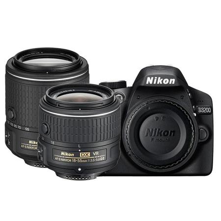 Nikon D3200 24.2 Megapixel HD Video,Wi-Fi Compatibility D-SLR Body Only  (Black)