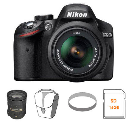 Nikon D3200 Dig.SLR Camera w/18-55mm Nikkor VR Len