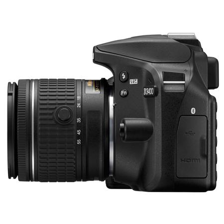Nikon D3400 DSLR w/AFP DX 18-55VR & 70-300/4.5-6.3G ED, Black