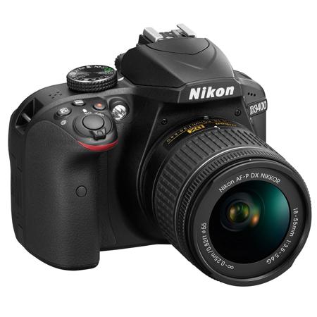 Nikon D3400 DSLR with 18-55mm DX VR and 70-300mm ED Lenses, Black