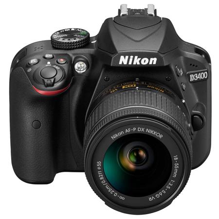 Nikon D3400 DSLR with 18-55mm DX VR Lens, Black