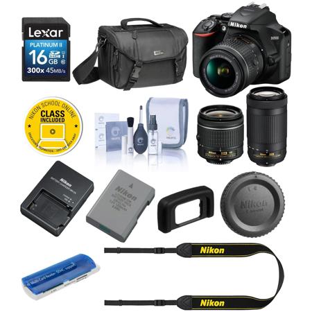Nikon D3500 Camera with NIKKOR 18-55mm and 70-300mm Lens Kit