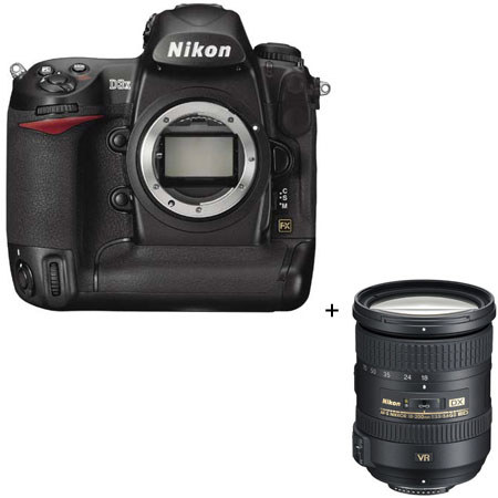 Nikon D3X Digital SLR 24.5 Megapixel Camera with 18-200 VRII Lens - USA Warranty