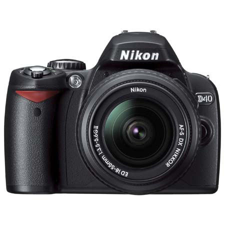 Nikon D40 6.1MP Cam 2 Lens Kit w/18-55mm ED II AF-S DX