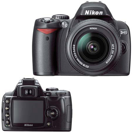 Nikon D40 Digital Camera/Lens Kit w/2 GB SD Memory Card
