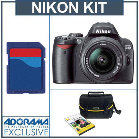 Nikon D40 Dig Cam/Lens Kit w/Nikon "Fast,Fun/Easy" DVD