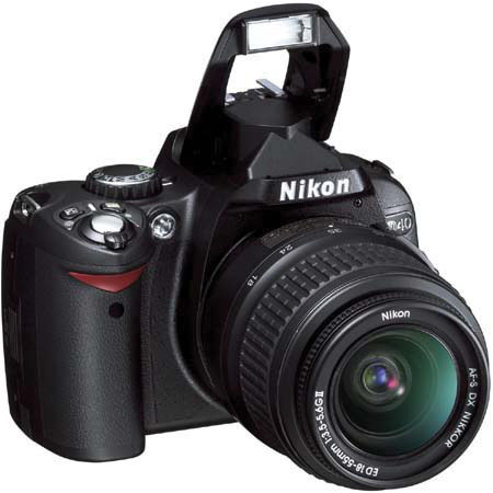 Nikon D40 DSLR Camera Kit with 18-55 DX,4GB,Refurbished