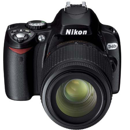 Nikon D40X 10.2 Megapixel Digital SLR Camera 3X Zoom Kit Outfit, with 18-55mm f/3.5-5.6G ED II AF-S DX Zoom NIKKOR Lens - USA Warranty