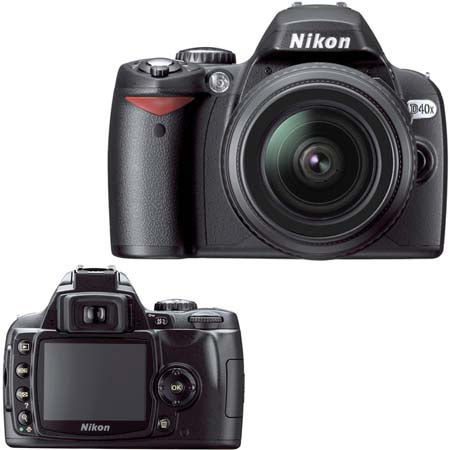 Nikon D40X 10.2 Megapixel Digital SLR Camera 7X Zoom Kit Outfit, with 18-135mm f/3.5-5.6G ED-IF AF-S DX Zoom NIKKOR Lens - USA Warranty