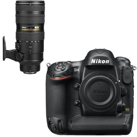 Nikon D4 DSLR Camera, Bundle with Nikon 70-200mm f/2.8G AF-S VR II NIKKOR ED-IF