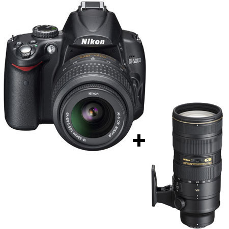 Nikon D5000 Digital SLR Camera with 18-55mm f/3.5-5.6G ED AF