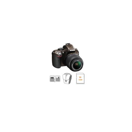 Nikon D5200 Camera w/18-55mm Lens & Free Accessories - Bronze