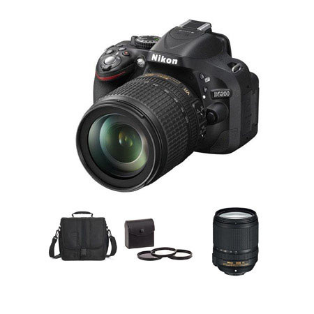 Nikon D5200 Camera with 18-105mm Lens, Bundle with 18-140mm & MORE