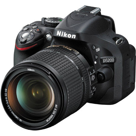 Nikon D5200 Camera with 18-140mm, Black, Bundle with 70-300mm Lens & MORE