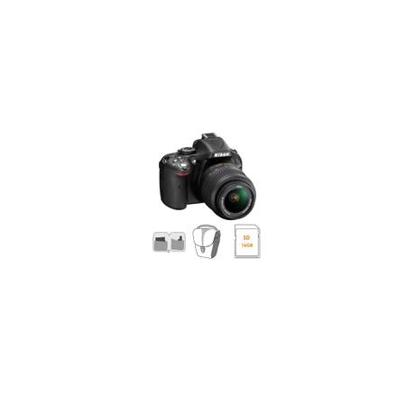 Nikon D5200 Camera w/ 18-55mm Lens & Free Accessories- Black