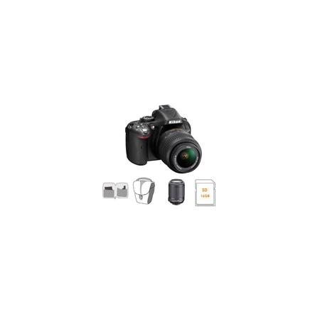Nikon D5200 Camera w/18-55mm Lens, Bundle w/55-200mm DX VR Lens & MORE
