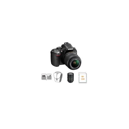 Nikon D5200 Camera w/18-55mm Lens, Black, Bundle w/28-300mm Lens & MORE