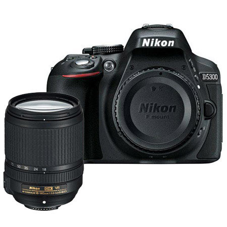 Nikon D5300 DSLR Camera, Black, Bundle w/18-140mm f/3.5-5.6G ED AF-S DX VR Lens