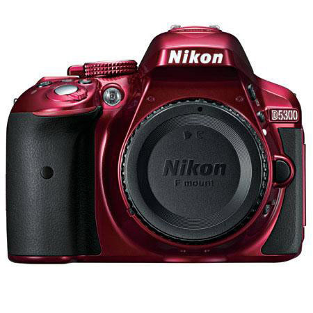 Nikon D5300 DSLR Camera Body with Free Accessories - Red