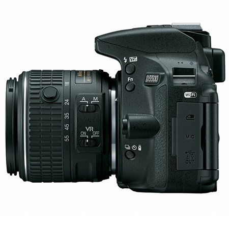 Nikon D5500 DSLR with 18-55mm DX VR II Lens, Black